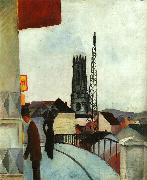 August Macke Cathedral at Freiburg, Switzerland China oil painting reproduction